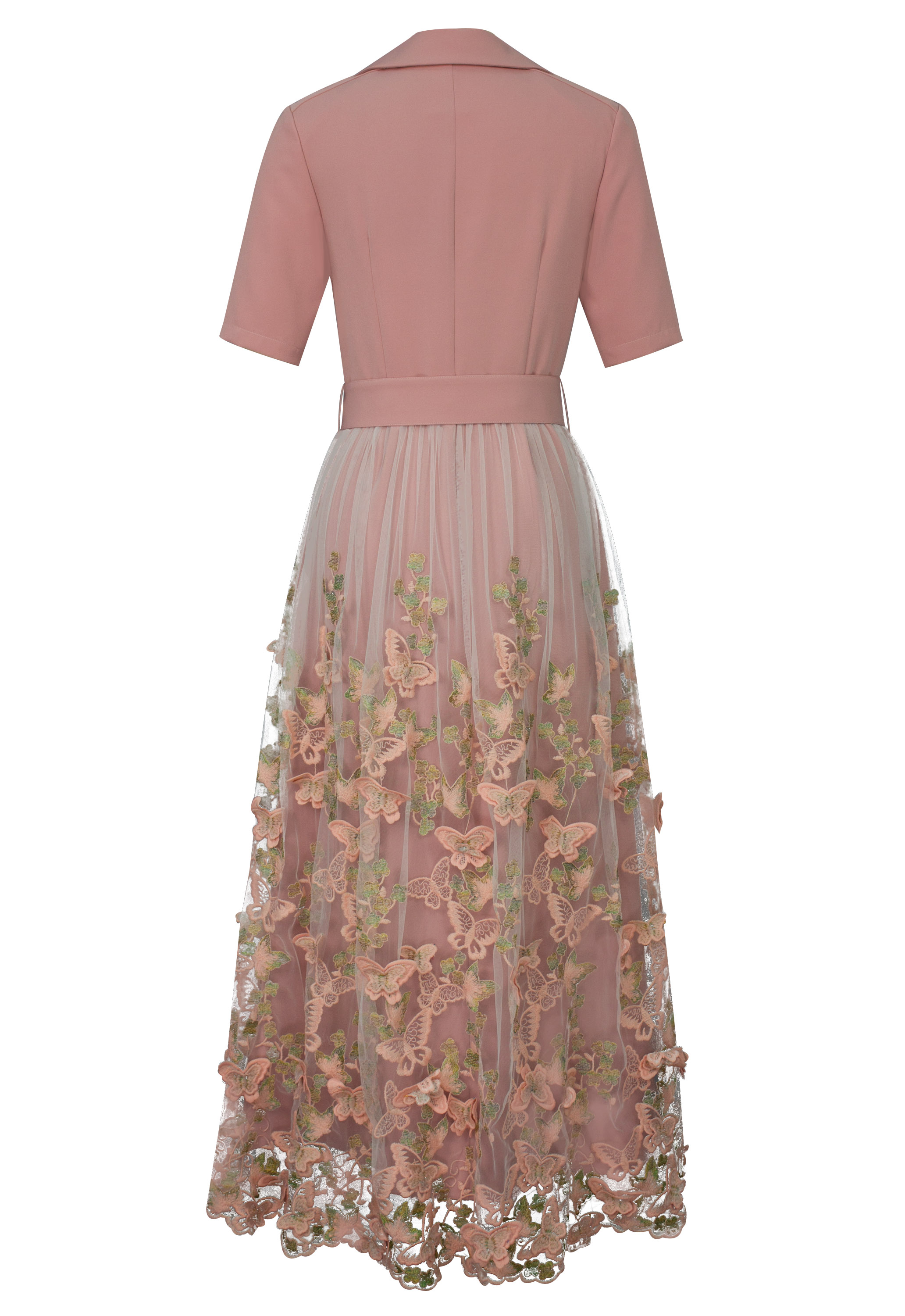 3D Floral Shirtdress