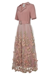 3D Floral Shirtdress