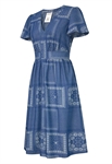 Denim Print Dress