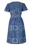 Denim Print Dress