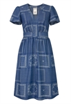 Denim Print Dress