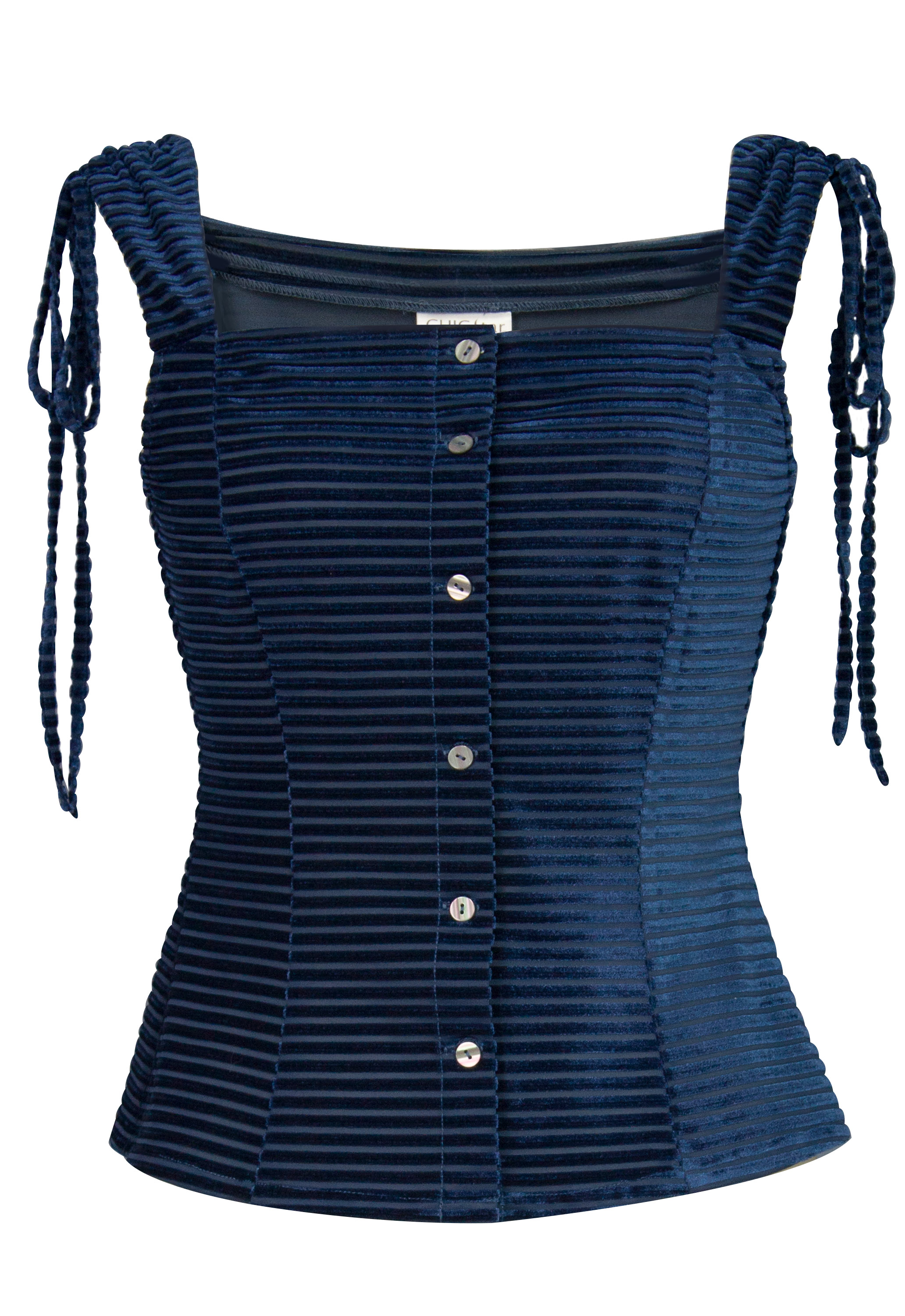 Velvet Drawstring Top