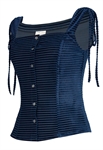 Velvet Drawstring Top