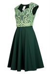 Soutache Two-Tone Dress