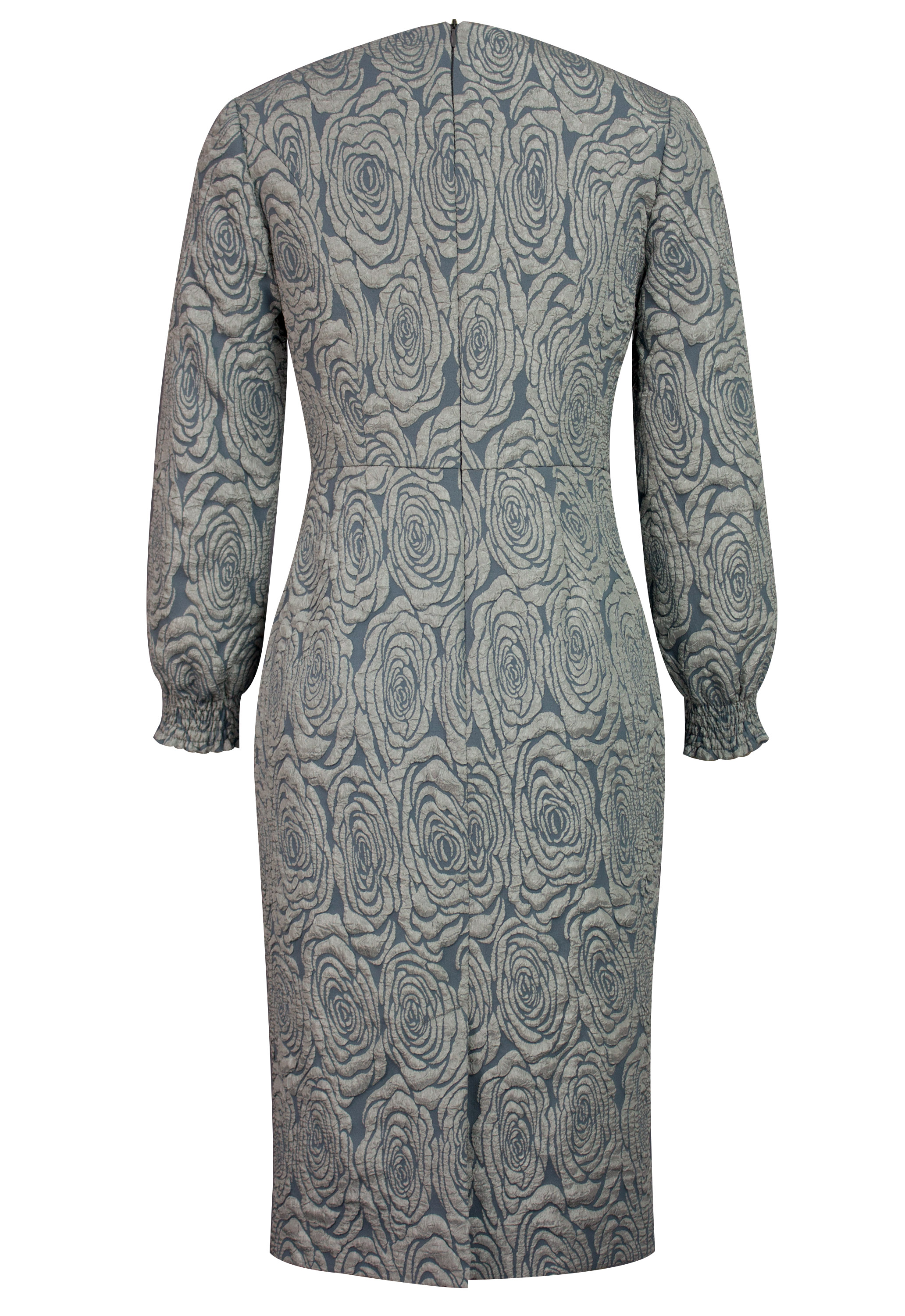 Embossed Jacquard Layered Dress