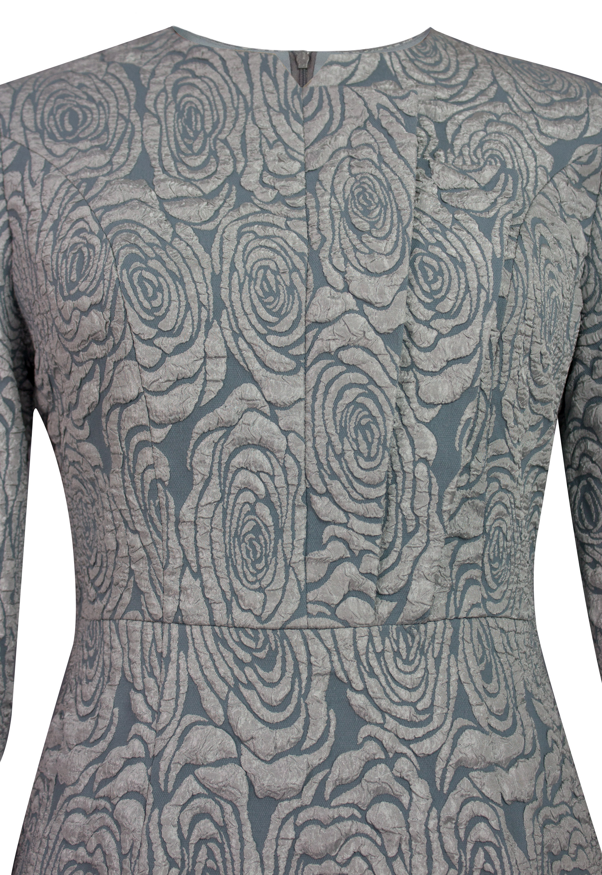 Embossed Jacquard Layered Dress