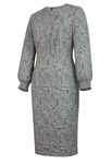 Embossed Jacquard Layered Dress