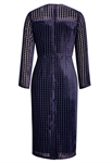 Viscose Houndstooth Burnout Dress