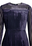 Viscose Houndstooth Burnout Dress