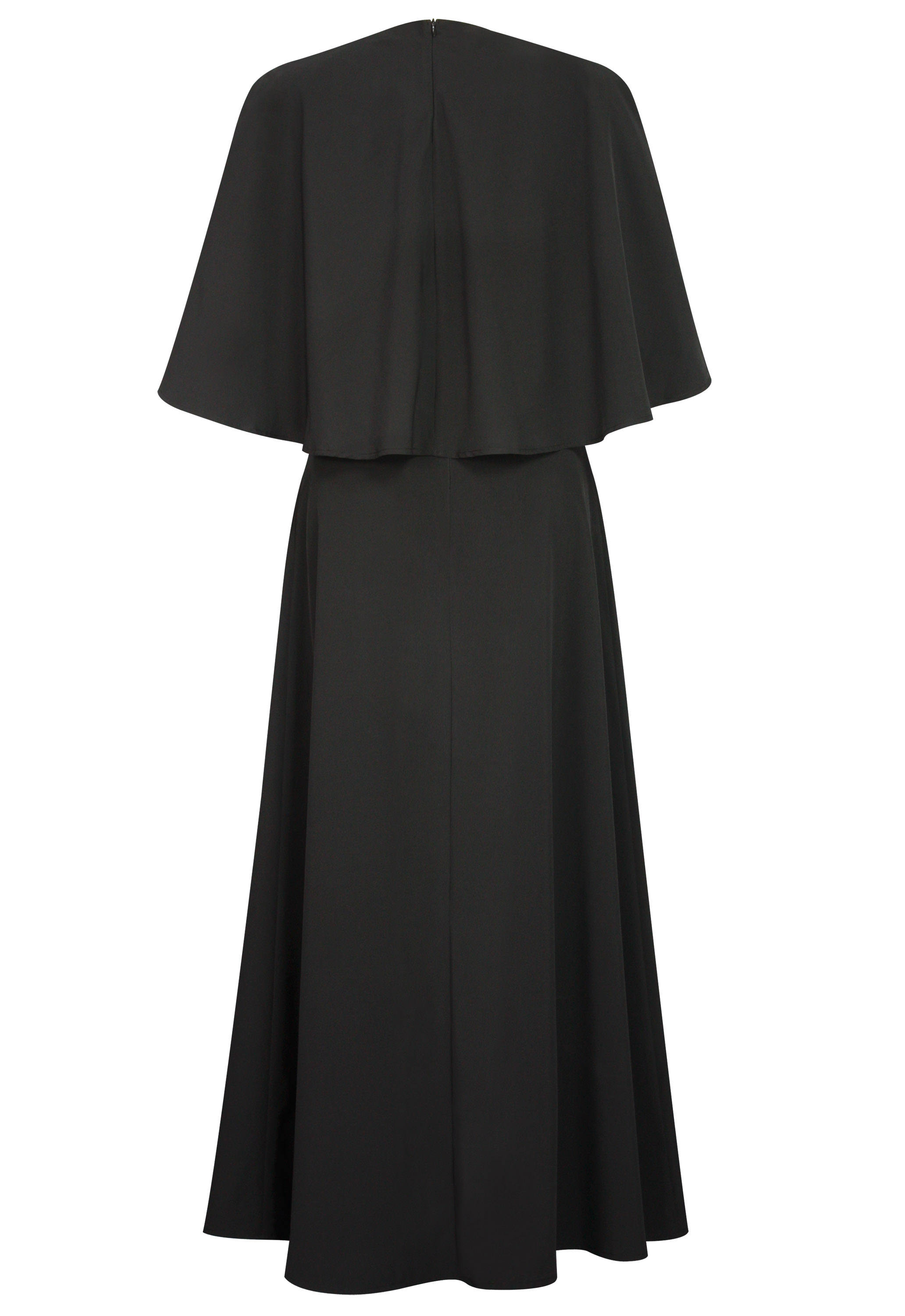 Cupro Cape Dress