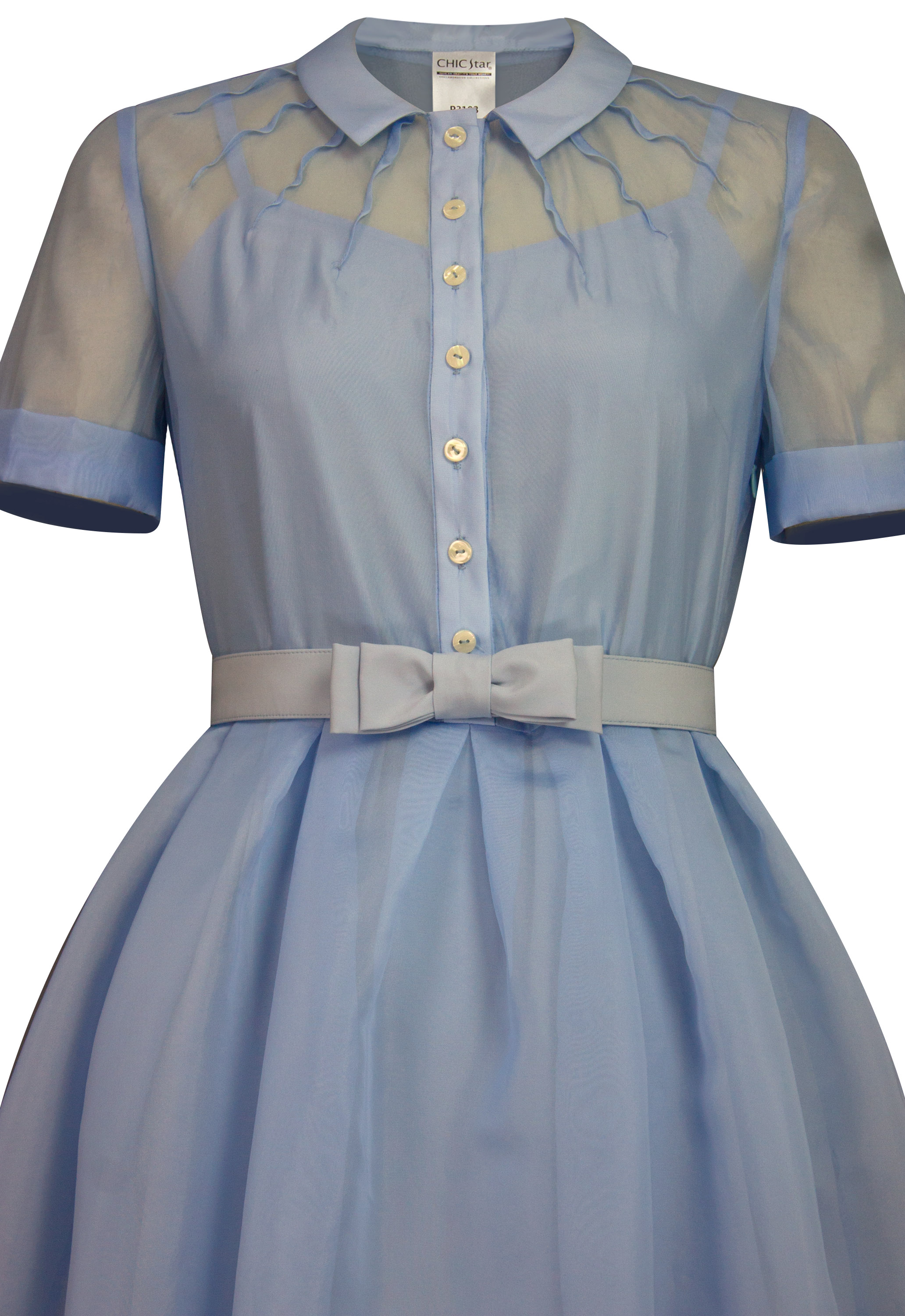 Viscose Organza Shirtdress