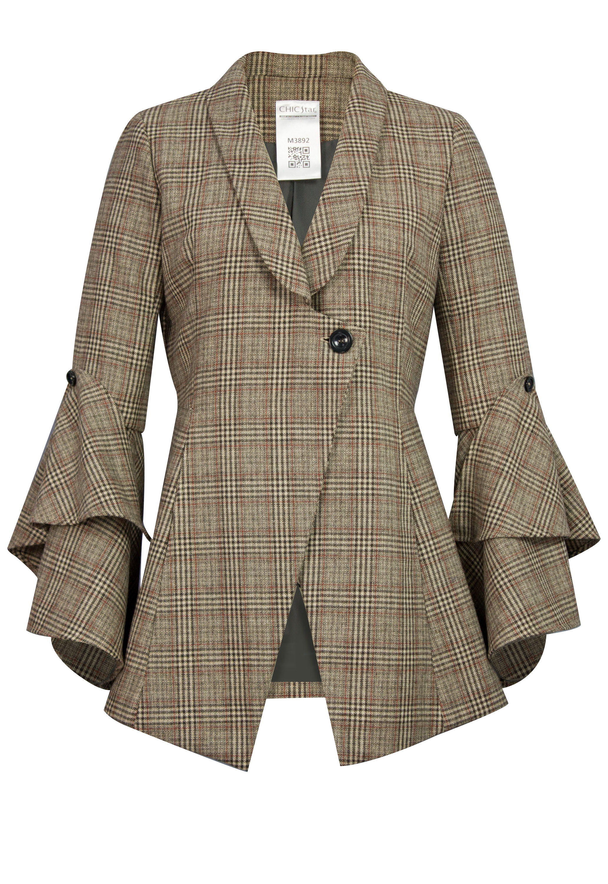 Wool Plaid Jacket