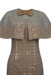 Sequin Poncho Dress Set