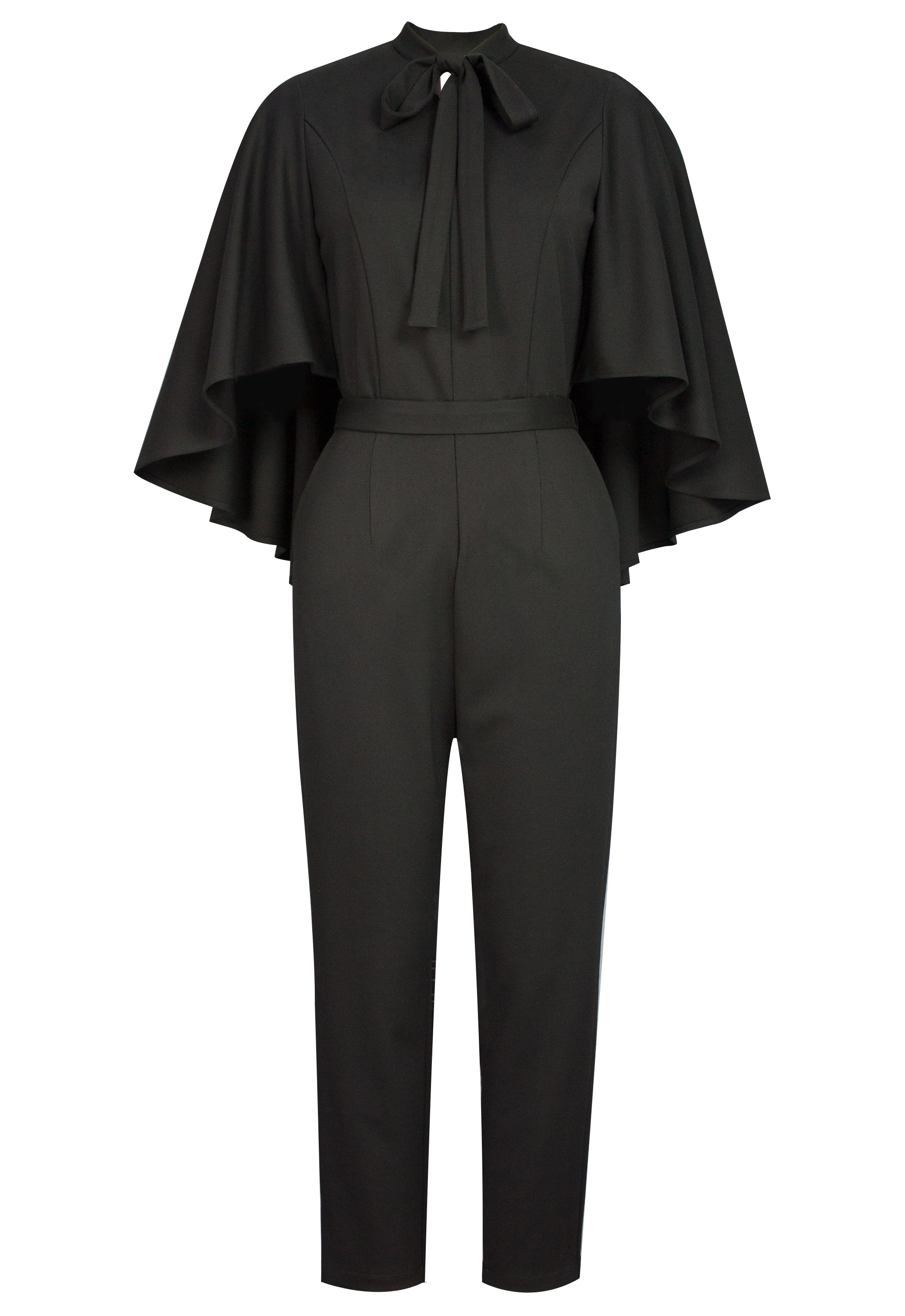 Ponte Poncho Jumpsuit