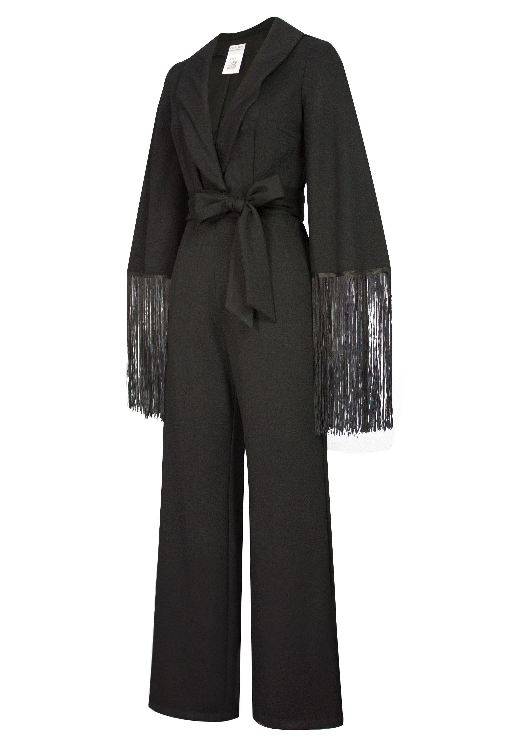 Ponte Fringe Jumpsuit