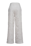 Embossed Jacquard Pleated Pants