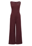 Modal Rhinstone Cut-Out Jumpsuit