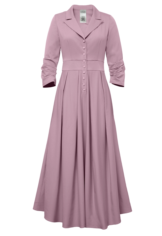 Ruffle Maxi Shirtdress