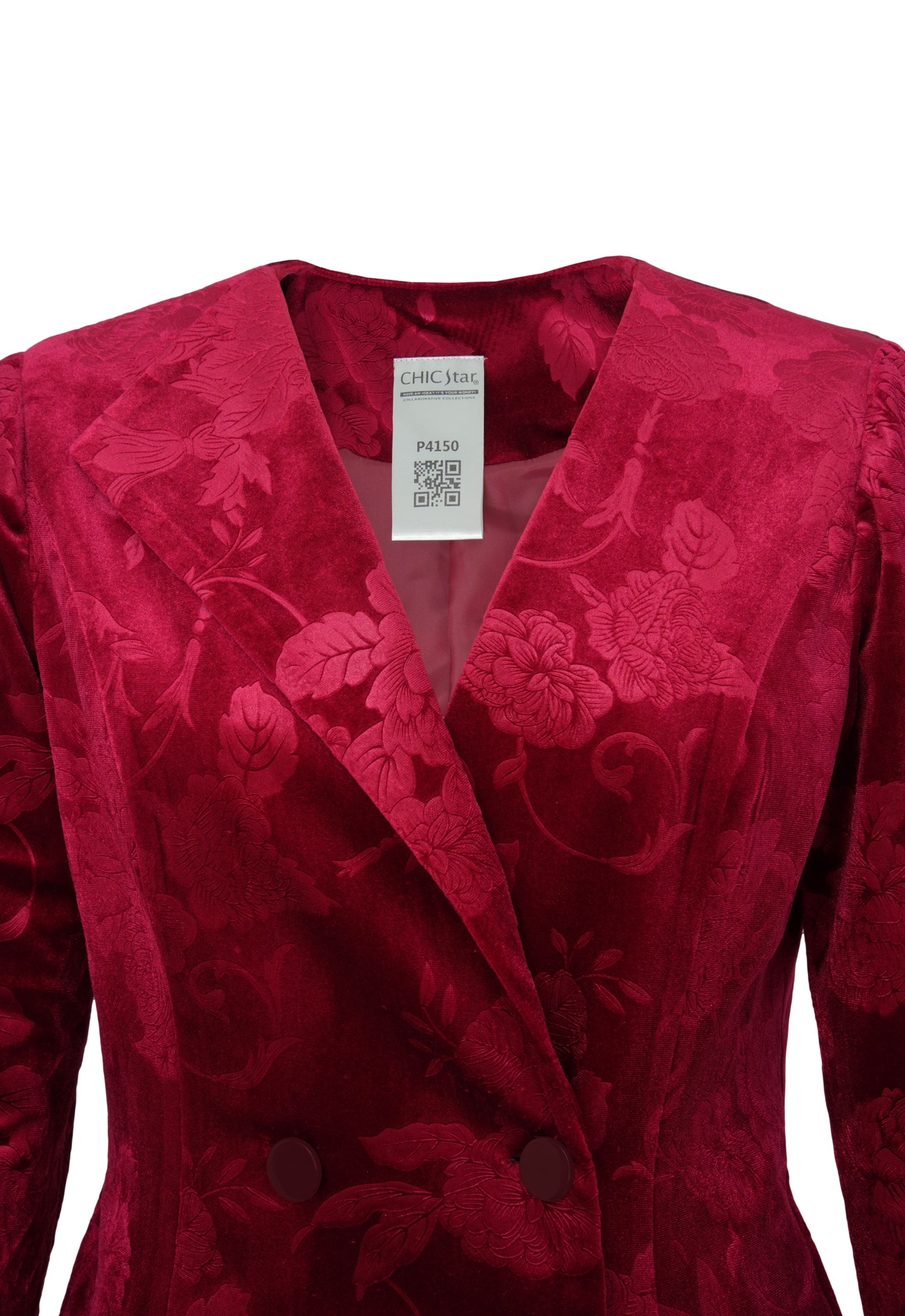 Floral Velvet Blazer