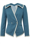 Modal Trim Blazer Jacket