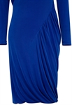 Acetate Drape Ruched Dress