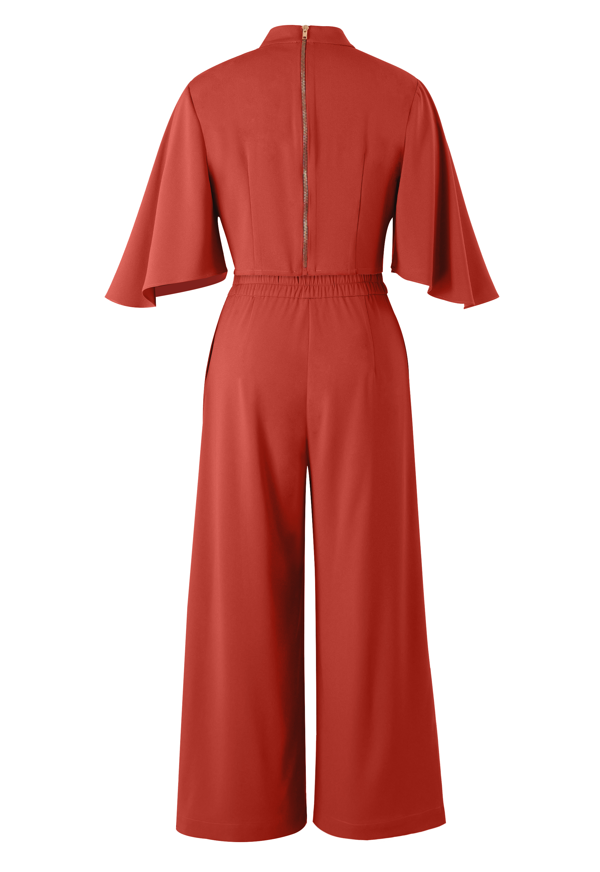 Acetate 2Pcs Blouse Pants Set