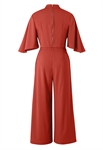 Acetate 2Pcs Blouse Pants Set