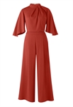 Acetate 2Pcs Blouse Pants Set