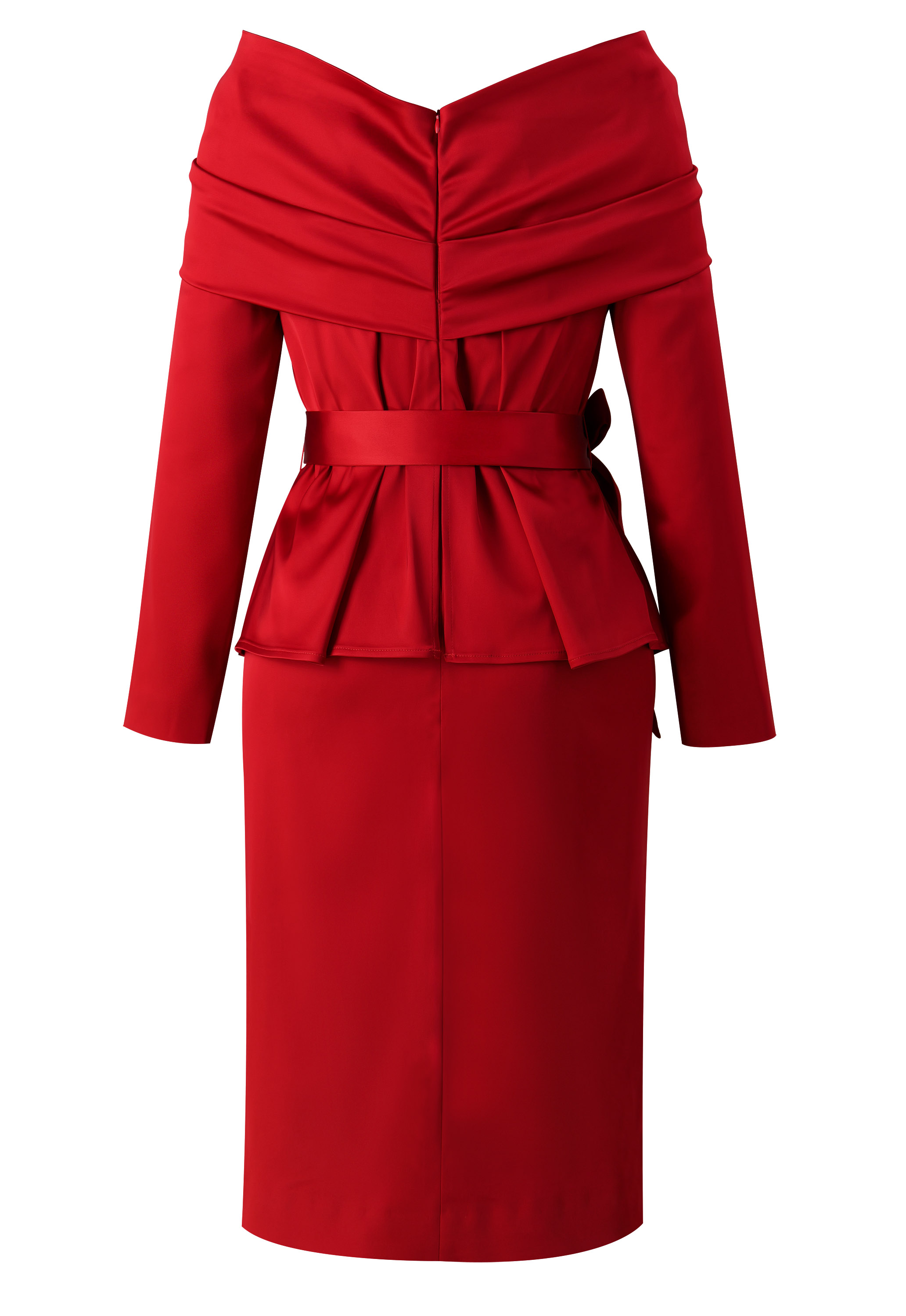 Twist Peplum Dress