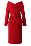 Twist Peplum Dress