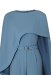 2Pcs Asymmetric Poncho Jumpsuit