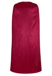 Evening Gown, Long Cape Sleeves, Asymmetrical Neckline with Pearl Embellishments