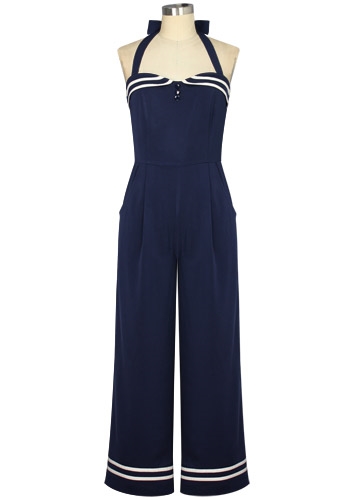 Retro Halter Jumpsuit