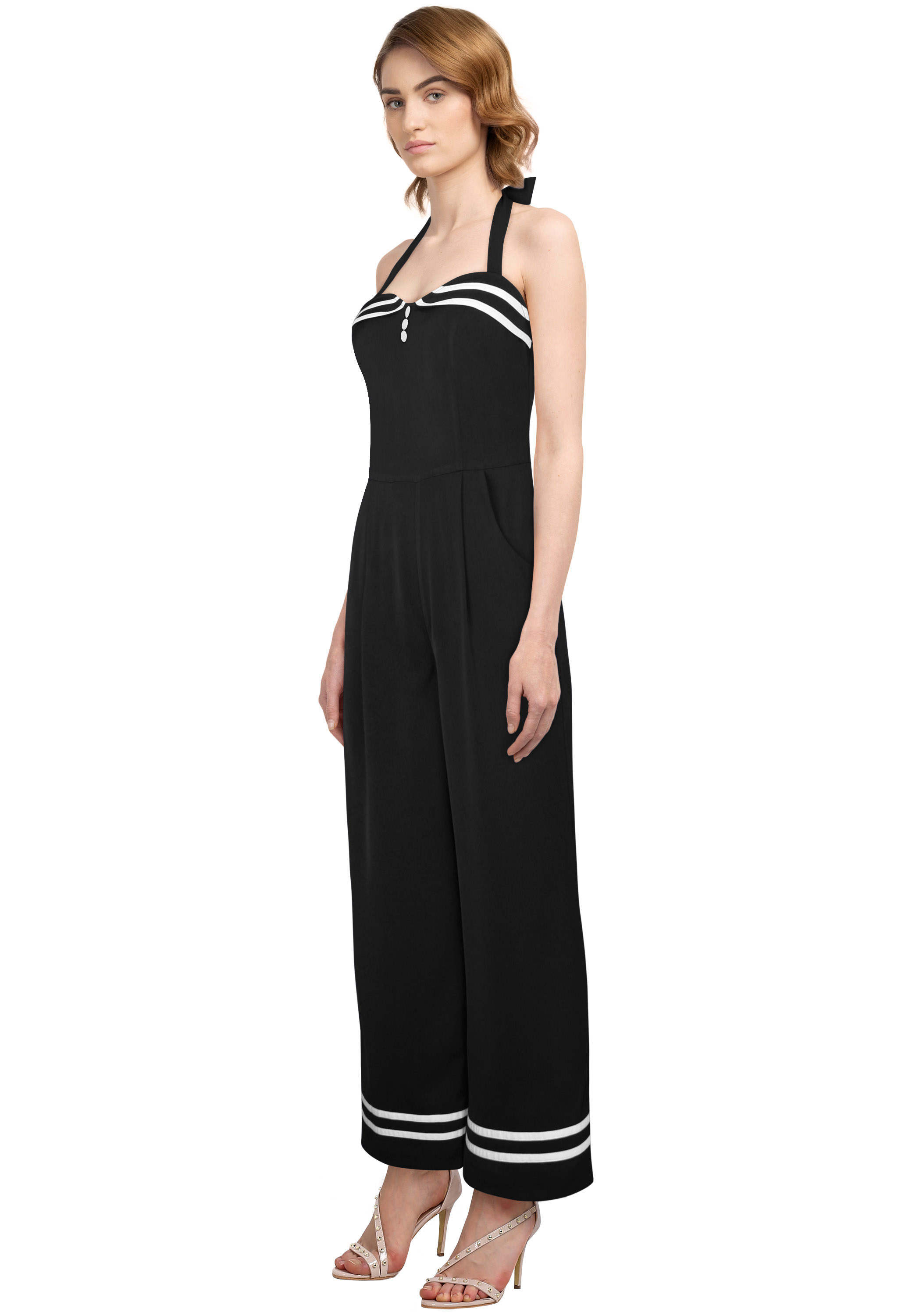 Retro Halter Jumpsuit