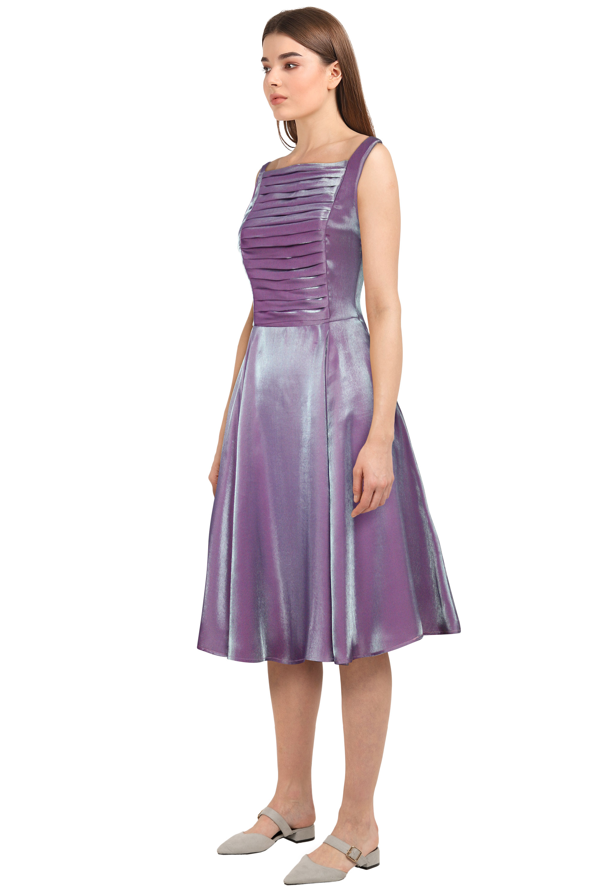 Shimmer Pleated Dress