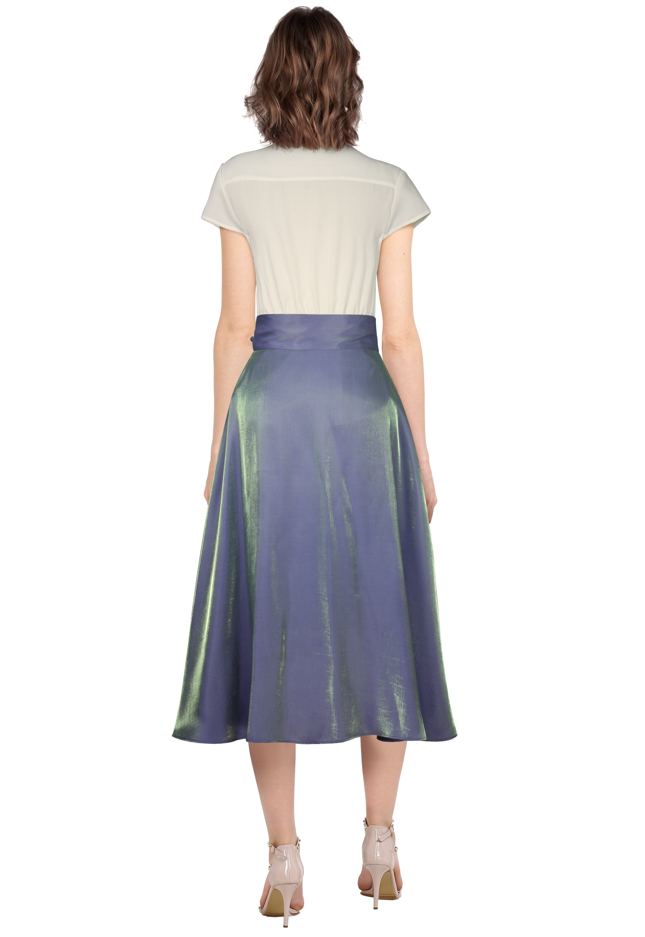 Shimmer Wrap Skirt