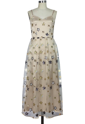 Sequin Embellished Slip Dress