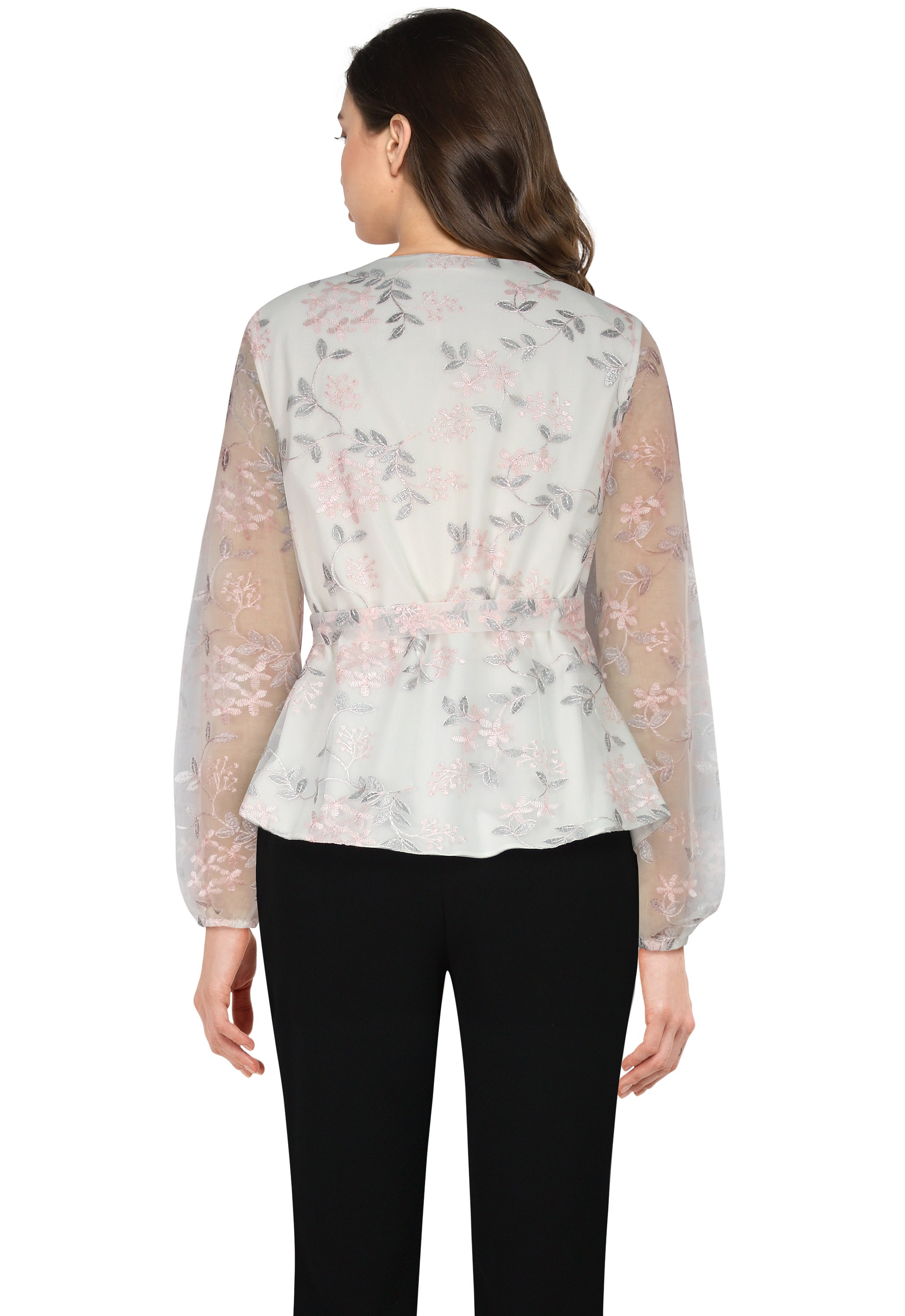 Embroideried Wrap Top