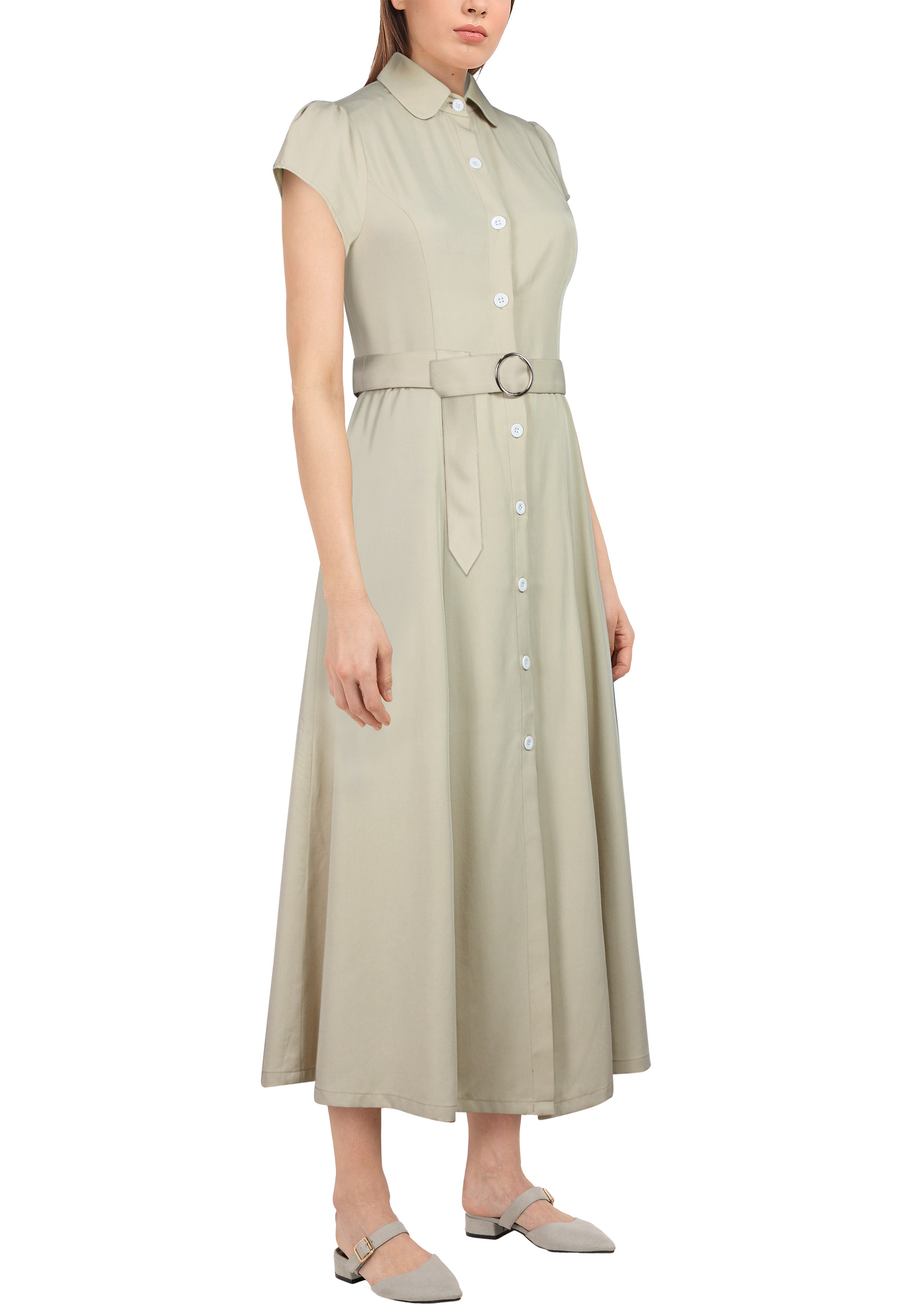 Tencel Button-down Dress