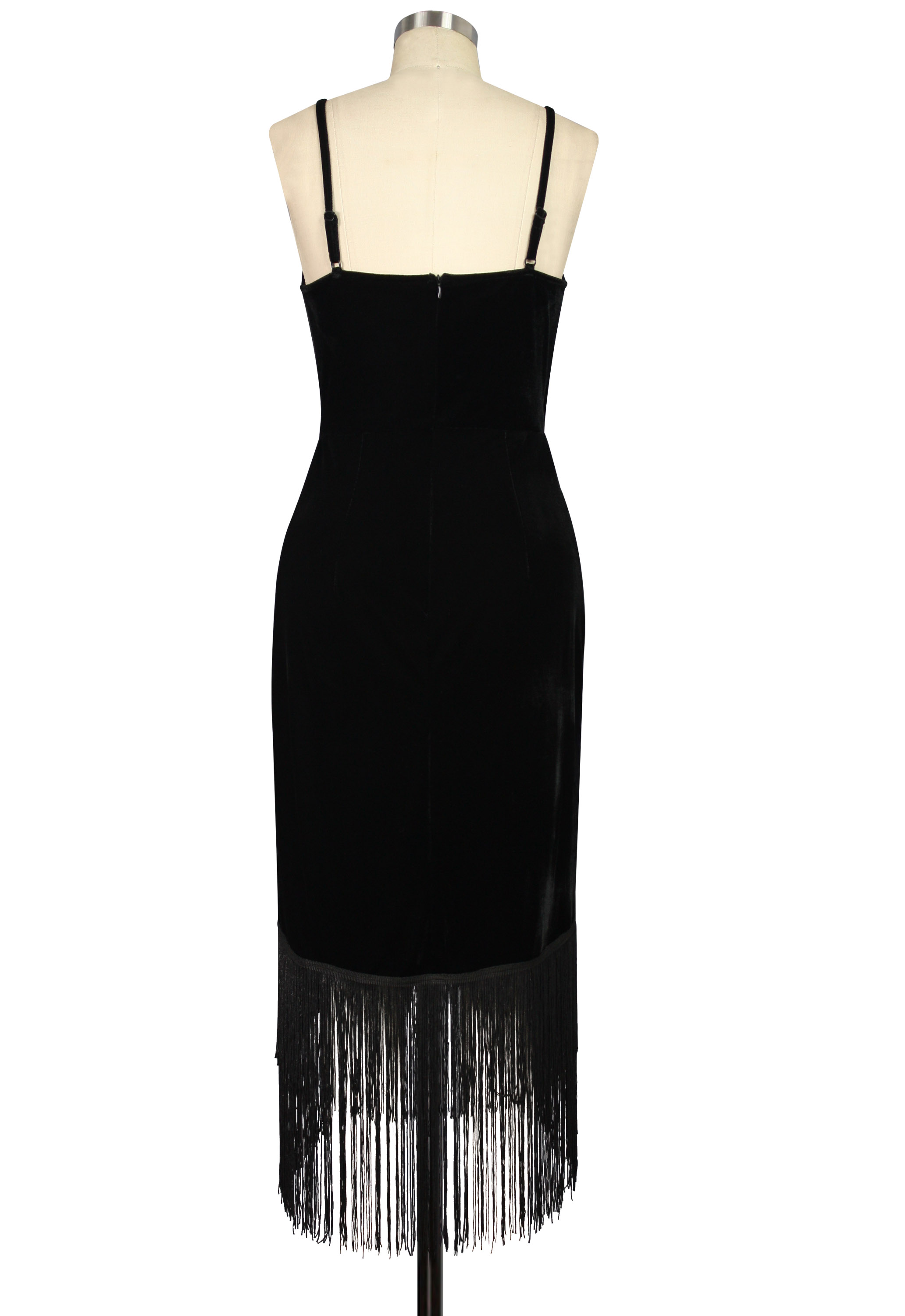 Velvet Fringe Dress