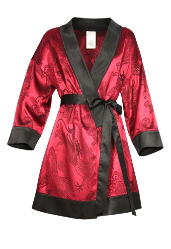 Jacquard Kimono Wrap Top