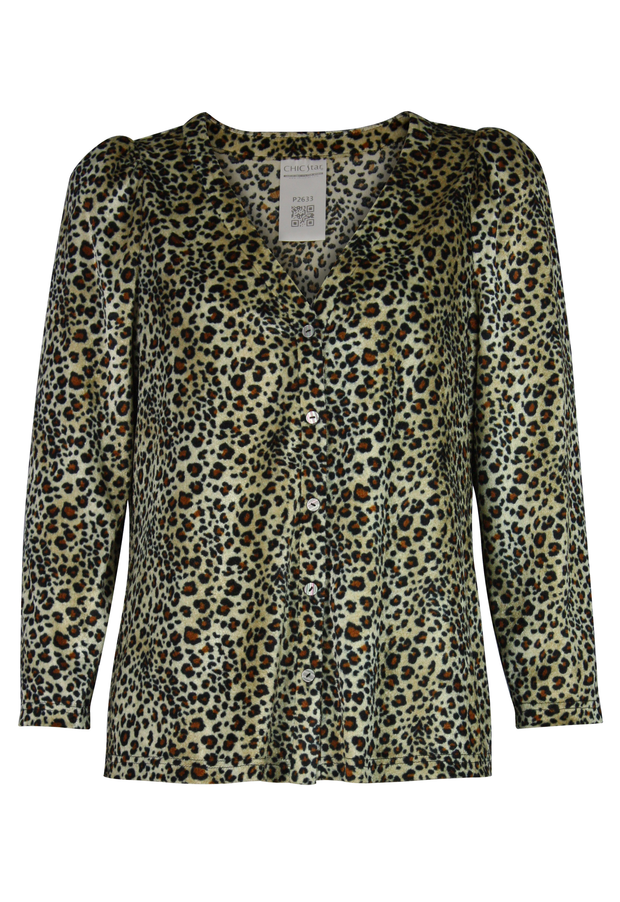 Leopard Velvet Blouse