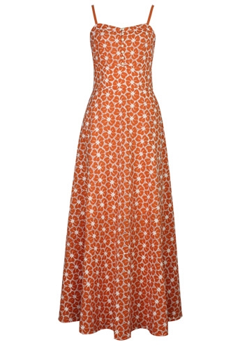 Eyelet Embroidery Maxi Dress