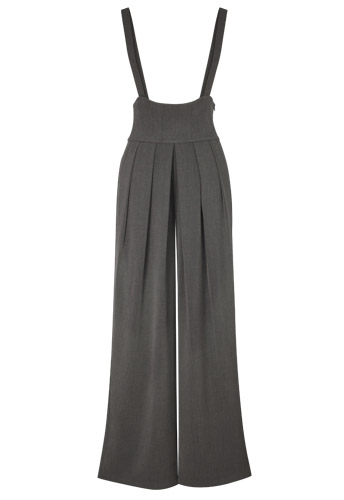 Pleated Wide Leg Overall