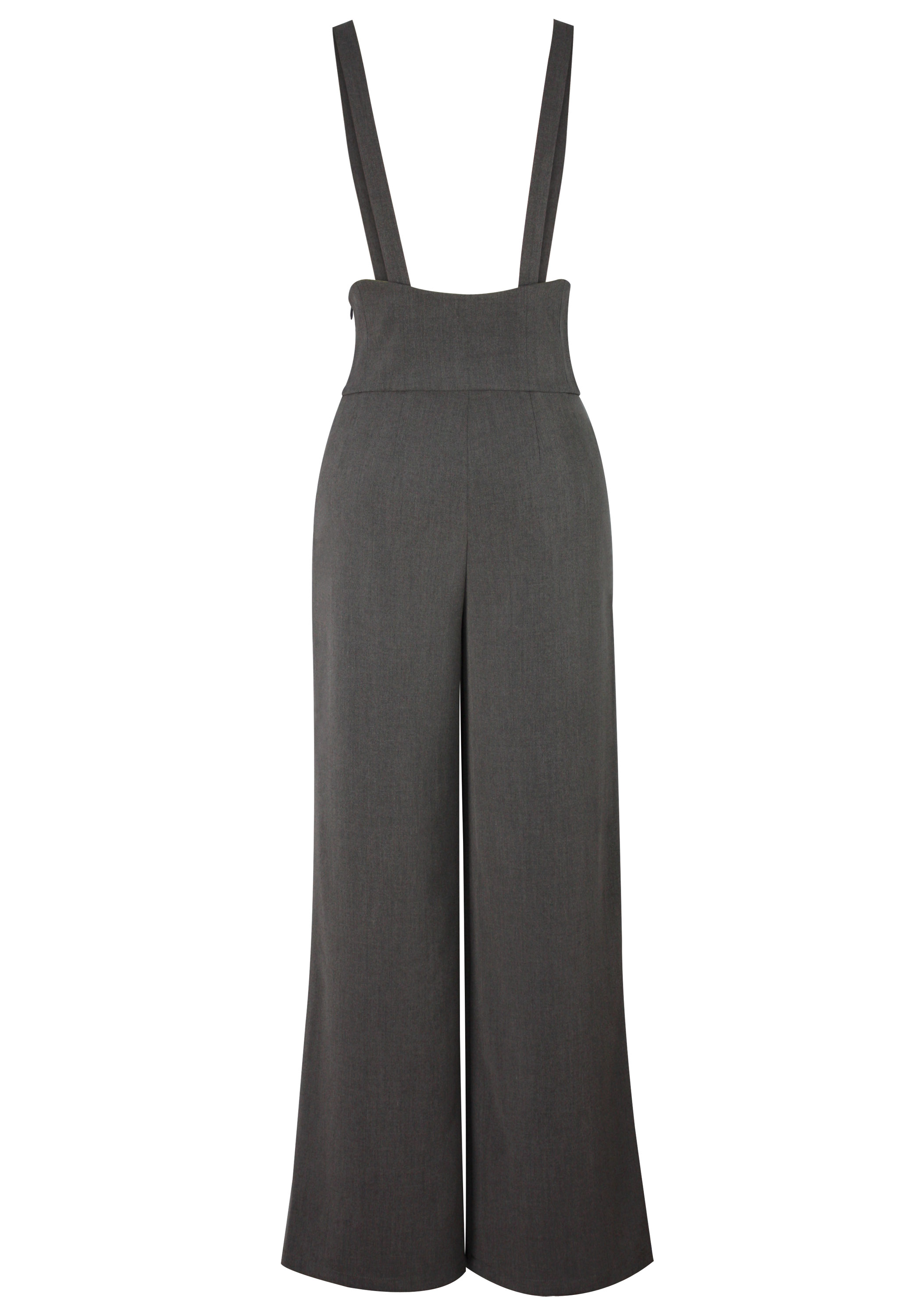 Pleated Wide Leg Overall