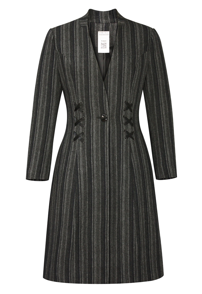 Stripes Wool Coat